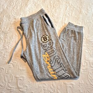 Sideline Apparel Boston Bruins women's size Large gray pajama pants VGUC